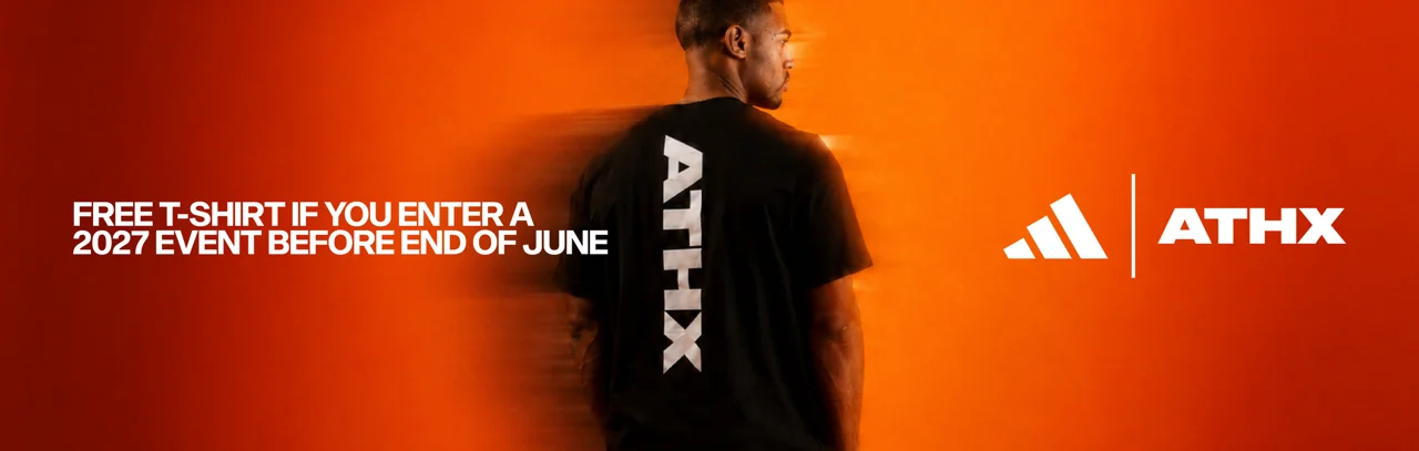 Free t-shirt if you enter a 2027 event before end of June